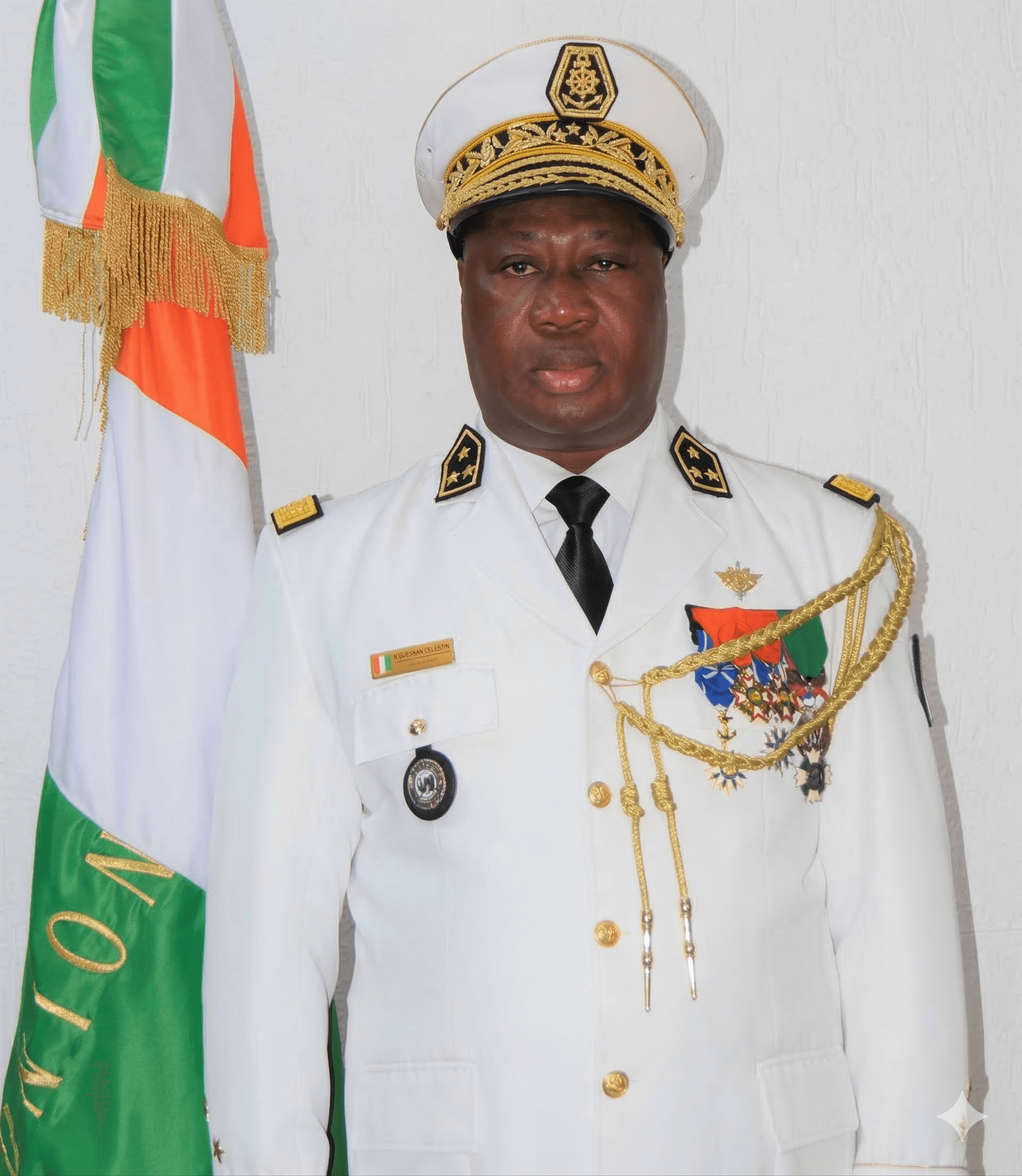 Vice-Amiral N'Guessan Kouamé Célestin, Chef d'État-Major de la Marine